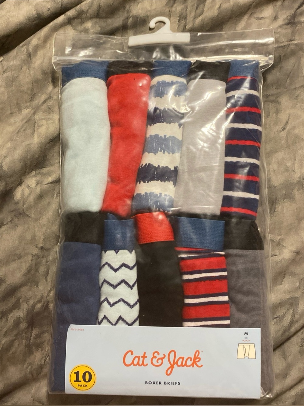 Target boys (medium) Boxer Brief 10-Pack — Red, Navy, Light Blue, Gray Mix